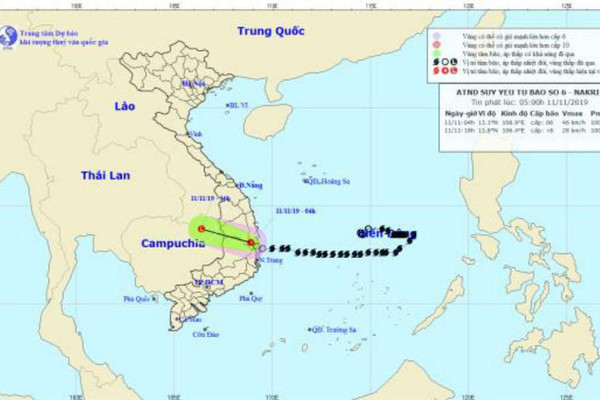 Áp thấp nhiệt đới giật cấp 8 đi sâu vào đất liền, nguy cơ sạt lở đất, ngập lụt ở Bình Định, Phú Yên