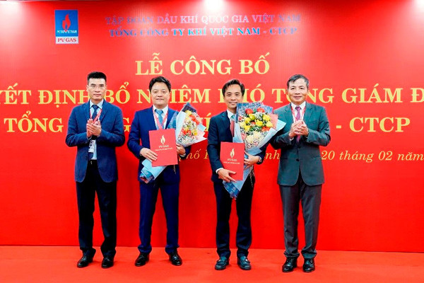 Tổng công ty Khí Việt Nam bổ nhiệm 2 Phó Tổng Giám đốc 