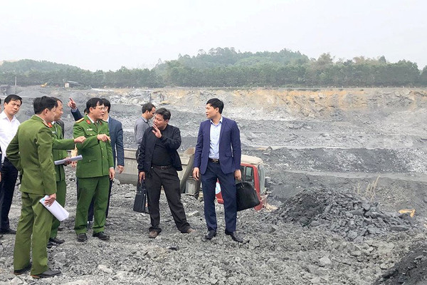 Phú Thọ: Tạm dừng nổ mìn, khai thác đá làm xi măng ở Công ty Vicem Sông Thao
