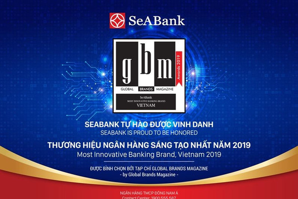 SEABANK nhận giải “Thương hiệu ngân hàng sáng tạo nhất năm 2019”