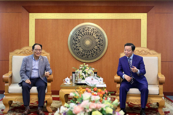 Bộ trưởng Trần Hồng Hà tiếp và làm việc với Đại sứ Hàn Quốc