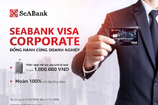 Nhận ngay vali sành điệu khi mở thẻ SeABank visa corporate