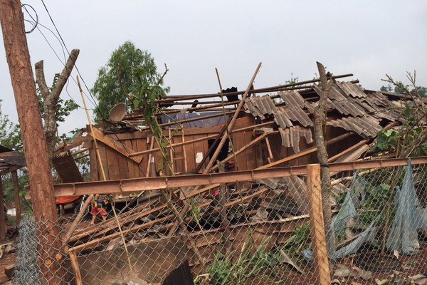 Điện Biên: Mưa đá dông lốc gây thiệt hại trên 17 tỷ đồng