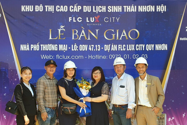 Bàn giao shophouse đầu tiên tại Thành phố không ngủ FLC Lux City Quy Nhơn 