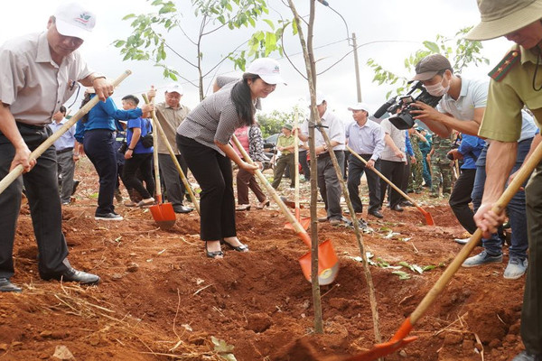 Đắk Nông tổ chức trồng cây xanh kỷ niệm 130 năm Ngày sinh Chủ tịch Hồ Chí Minh