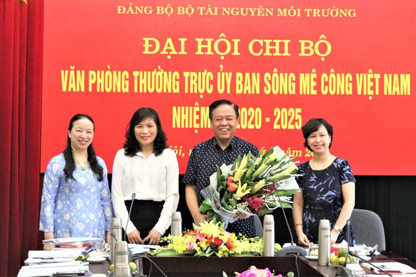 Đại hội Chi bộ Văn phòng thường trực Ủy ban sông Mê Công Việt Nam nhiệm kỳ 2020 - 2025