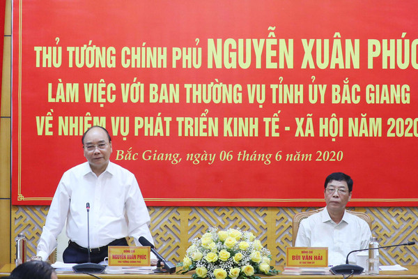 Thủ tướng: Đưa Bắc Giang vào nhóm dẫn đầu cả nước về tăng trưởng