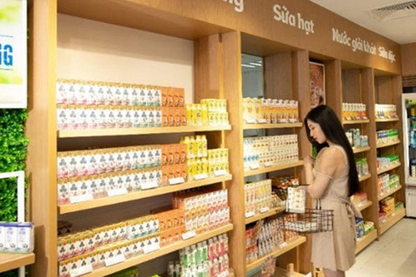 Vinamilk xuất lô sản phẩm lớn gồm sữa hạt và trà sữa sang Hàn Quốc