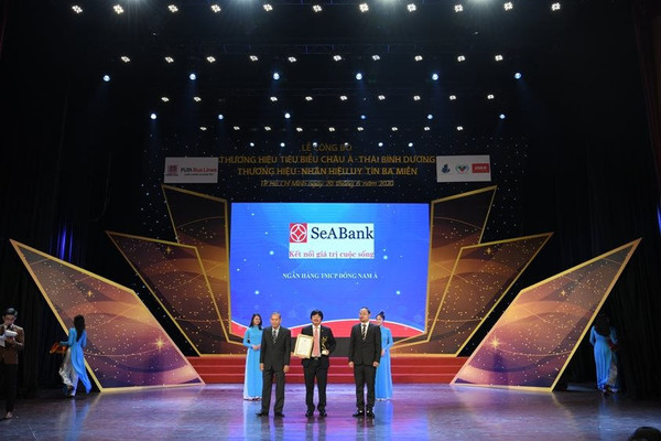 SeABank lần thứ 4 liên tiếp nằm trong Top 50 thương hiệu châu Á