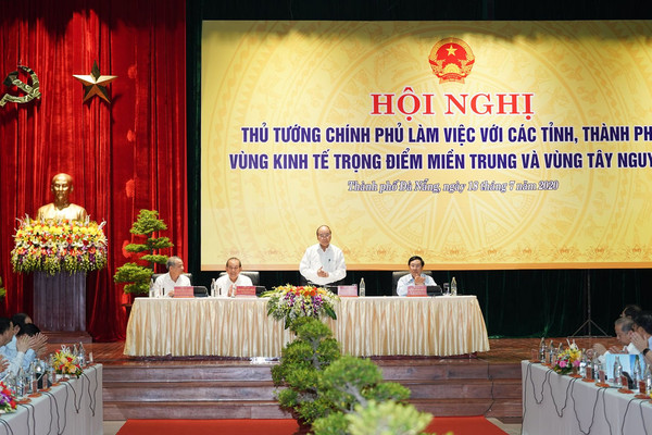 Thủ tướng làm việc với các địa phương vùng kinh tế trọng điểm miền Trung, Tây Nguyên