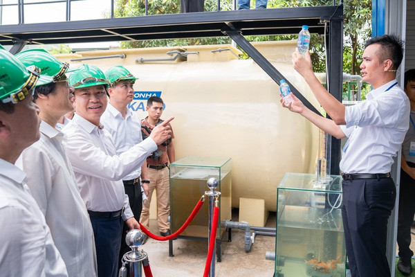 Tập đoàn Sơn Hà thử nghiệm công nghệ xử lý nước thải tại Đông Anh