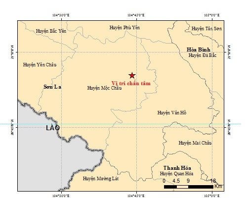 Mộc Châu (Sơn La): Tiếp tục xảy ra 6 trận động đất