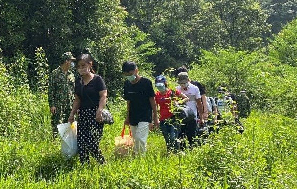 Đồn Biên phòng cửa khẩu Trà Lĩnh (Cao Bằng): Phát hiện 10 công dân nhập cảnh trái phép vào Việt Nam