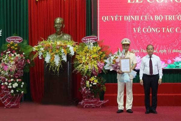 Bổ nhiệm Giám đốc Công an tỉnh Thừa Thiên Huế