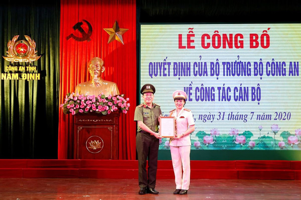 Nam Định có nữ Phó Giám đốc Công an tỉnh