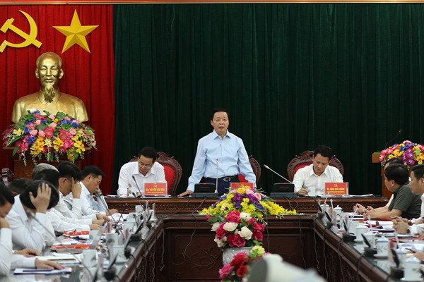Bộ trưởng Trần Hồng Hà làm việc với Lãnh đạo tỉnh Hà Giang về công tác quản lý TN&MT
