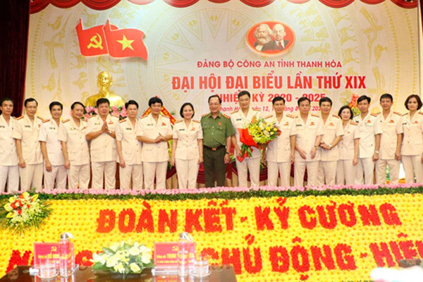 Đại hội Đại biểu Đảng bộ Công an tỉnh Thanh Hoá lần thứ XIX thành công tốt đẹp