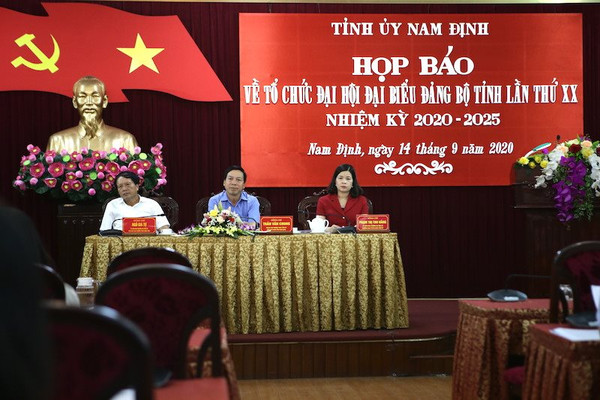 Đại hội Đảng bộ tỉnh Nam Định lần thứ XX sẽ khai mạc ngày 24/9/2020