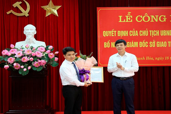 Ông Nguyễn Văn Khiên được bổ nhiệm làm Giám đốc Sở GTVT Thanh Hóa