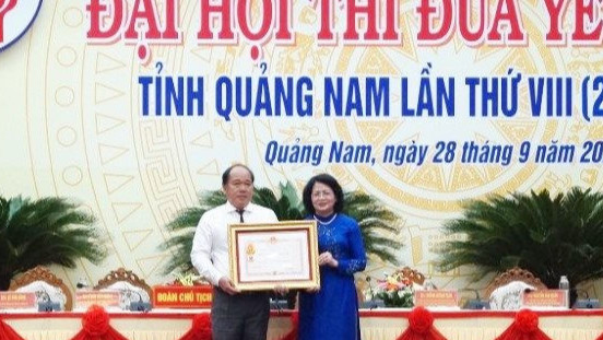 Phó Chủ tịch nước dự Đại hội thi đua yêu nước tỉnh Quảng Nam
