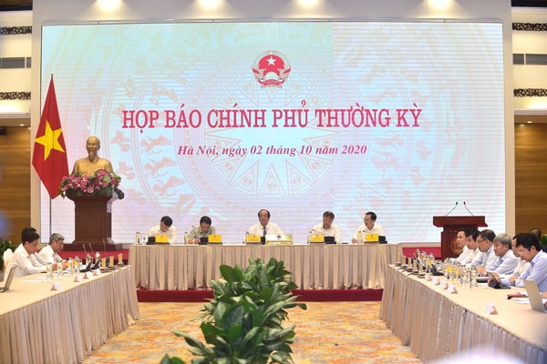 Họp báo Chính phủ thường kỳ tháng 9/2020