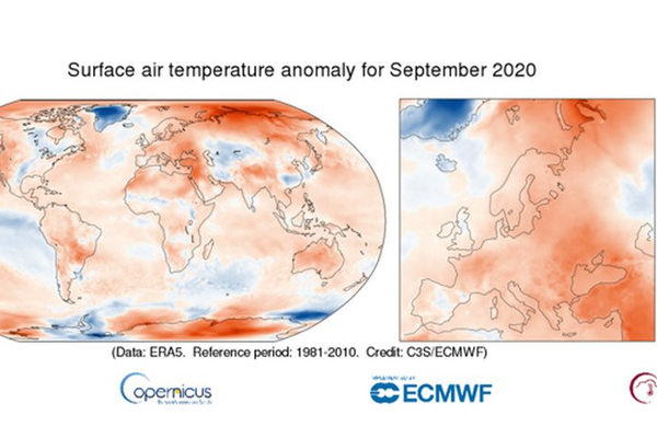 Năm 2020 có tháng 9 nóng nhất trong lịch sử