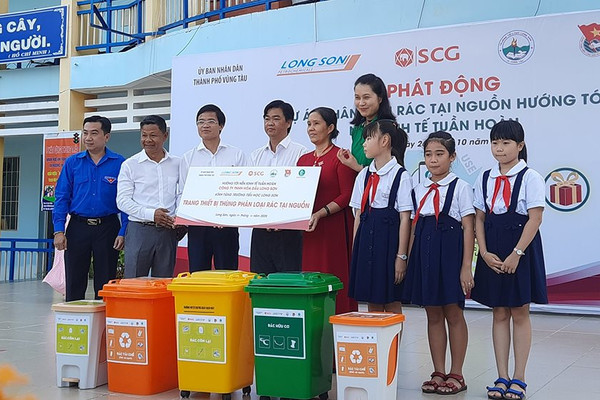 TP. Vũng Tàu: Tuyên truyền cho học sinh về phân loại rác thải tại nguồn