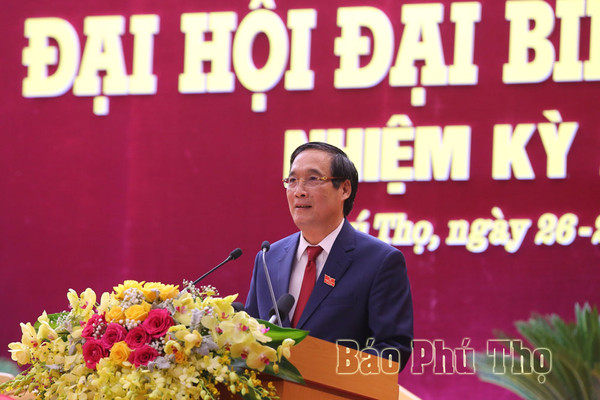 Đồng chí Bùi Minh Châu tái đắc cử Bí thư Tỉnh ủy Phú Thọ