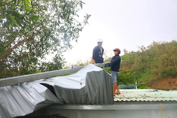 Đà Nẵng: Giúp dân lợp nhà miễn phí sau bão