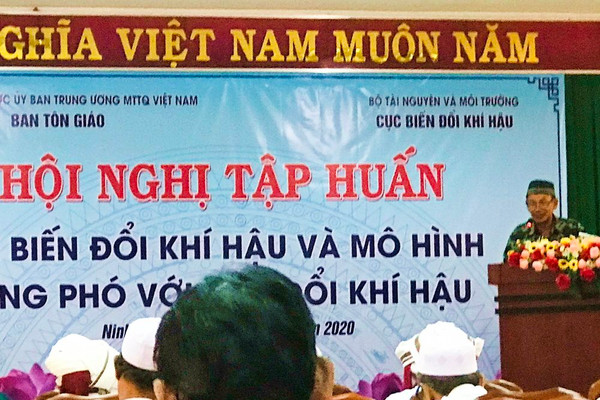 Ninh Thuận: Tập huấn về biến đổi khí hậu cho chức sắc, chức việc