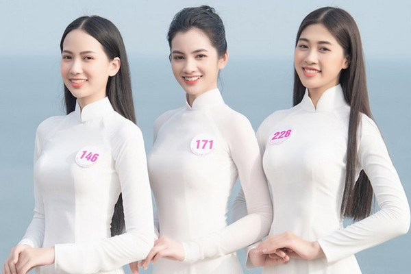 Áo dài Việt Nam tôn vinh trong Vòng thi Chung kết Hoa hậu Việt Nam 2020
