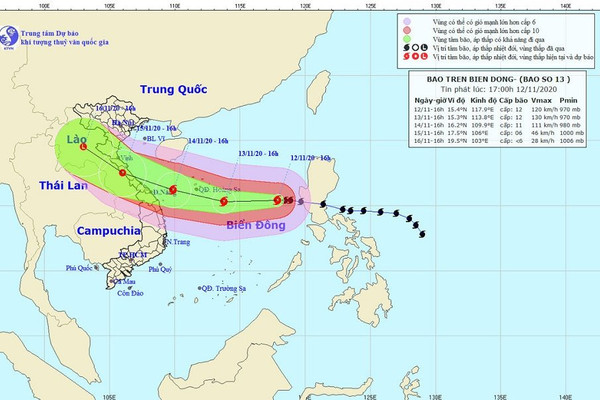 Nghệ An: Khẩn trương ứng phó với bão Vamco