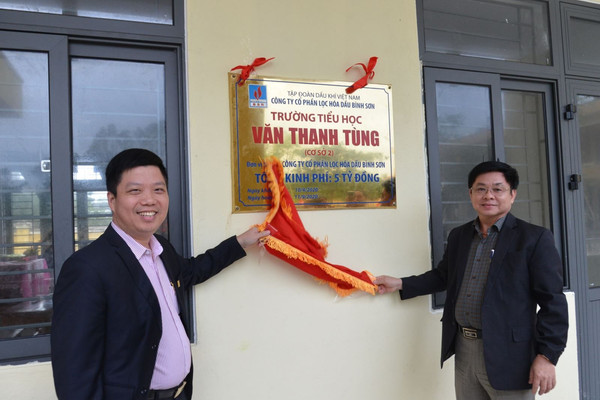 BSR tài trợ Trường Tiểu học Văn Thanh Tùng, tỉnh Quảng Nam