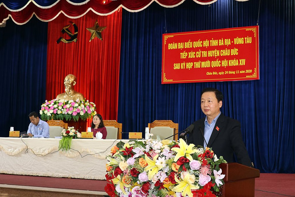 Bộ trưởng Trần Hồng Hà: Đại biểu Quốc hội luôn đặt lợi ích của nhân dân lên hàng đầu