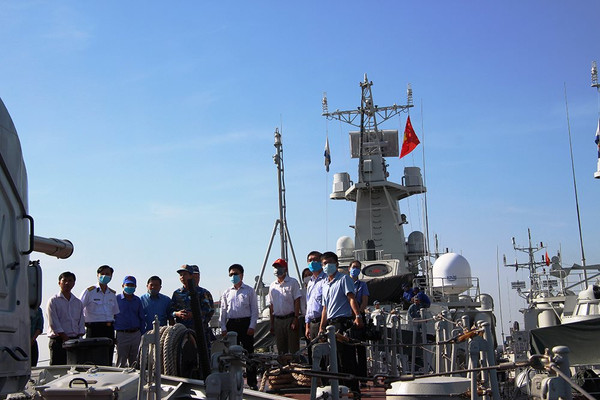 TP Bà Rịa: 50 cán bộ tuyên giáo nghe tuyên truyền biển đảo tại Lữ đoàn 167 Vùng 2 Hải quân