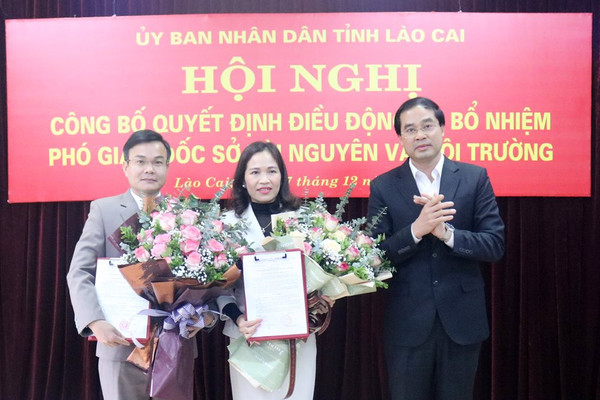 Lào Cai: Có 2 tân Phó Giám đốc Sở Tài nguyên và Môi trường