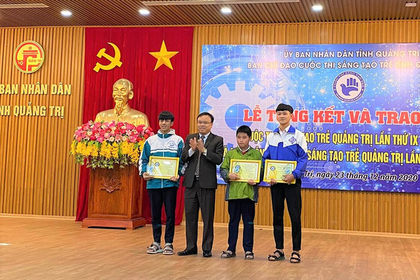 Quảng Trị trao giải Cuộc thi Sáng tạo trẻ 2020