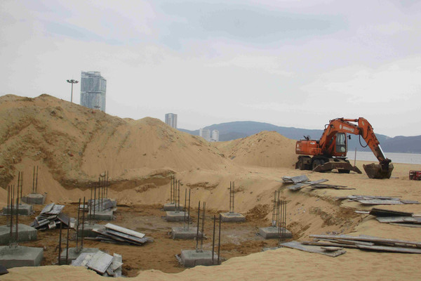 Bình Định: Dự án SeaSand thi công chưa có giấy phép xây dựng bị “tuýt còi” 