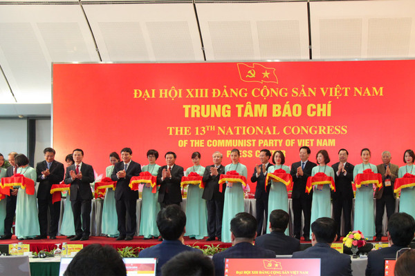 Khai trương Trung tâm báo chí Đại hội XIII Đảng Cộng sản Việt Nam
