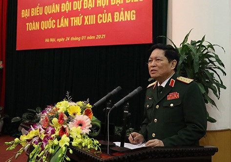 Quân ủy Trung ương gặp mặt đại biểu Quân đội dự Đại hội XIII