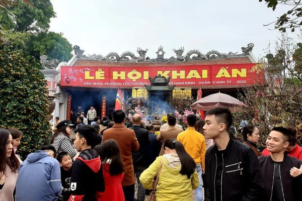 Nam Định: Dừng tổ chức Lễ Khai ấn đền Trần và Lễ hội chợ Viềng xuân Tân Sửu