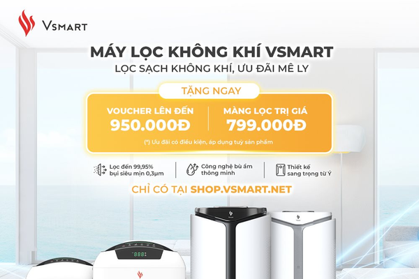 VinSmart mở bán máy lọc không khí và giải pháp nhà thông minh độc quyền trên Vsmart Online