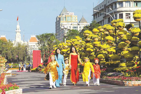 Mùa Xuân trên Thành phố Hồ Chí Minh!