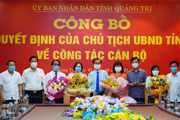 Quảng Trị công bố các quyết định của Chủ tịch UBND tỉnh về công tác cán bộ