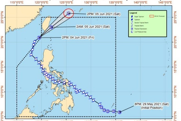 Đài Loan (Trung Quốc) cảnh báo bão Choi-wan trên 15 địa phương