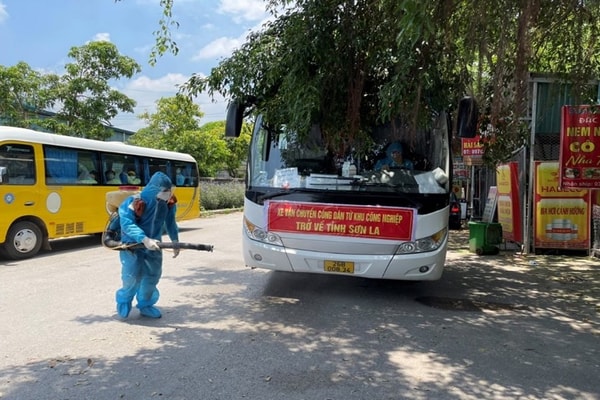 Sơn La: Tiếp tục đón 527 công dân từ Bắc Giang về địa phương