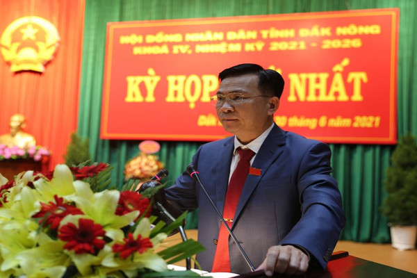 Giám đốc Công an tỉnh được bầu làm Chủ tịch UBND tỉnh Đắk Nông