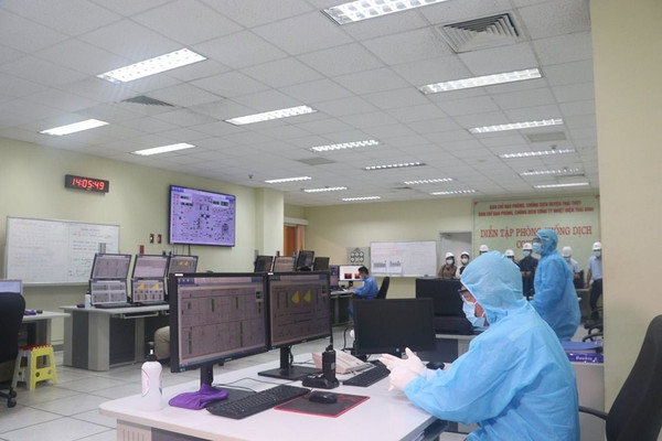 Công ty Nhiệt điện Thái Bình tổ chức thành công diễn tập phòng, chống dịch bệnh Covid-19