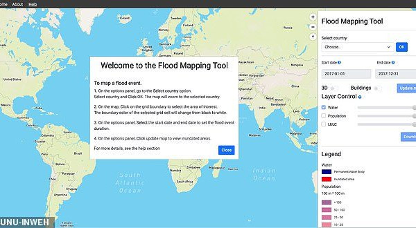 Bản đồ lũ lụt thế giới trực tuyến góp phần phòng chống thiên tai hiệu quả