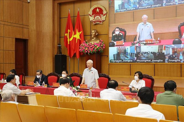 Tổng Bí thư: Tuyệt đối tin tưởng đội ngũ lãnh đạo và nhân dân Hà Nội với truyền thống anh hùng